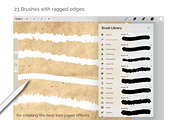 Procreate Torn Edge Paper Brushes, a Brushes & More by HopeArtIllustration (Thumbnail 3 of 6)