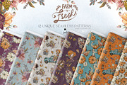 Fall Farm Market Seamless Patterns, a Pattern Graphic by KaramfilaS (Thumbnail 1 of 17)