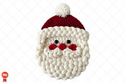 Crochet Faux Yarn Christmas Santa, an Illustration by SinaCreation (Thumbnail 1 of 7)