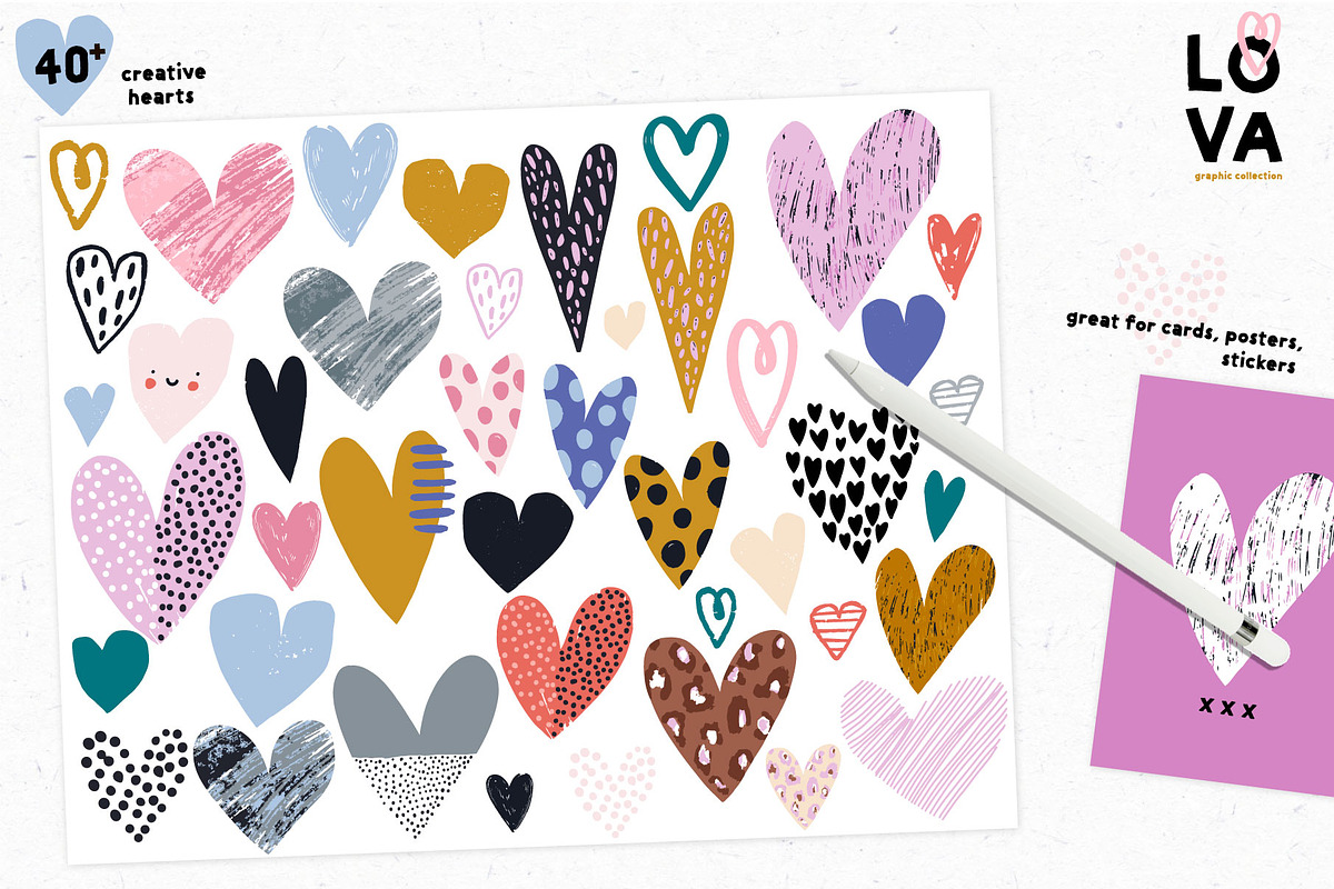 LOVA graphic collection, a Pattern Graphic by solmariart (Photo 3 of 9)