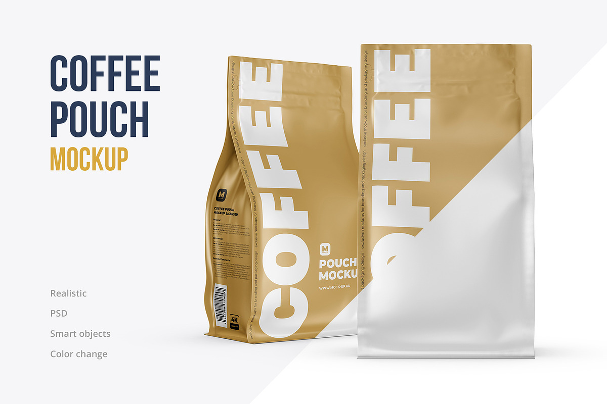 Zip Flat Bottom Pouch mockup 5PSD, a Packaging Mockup by easymock (Photo 5 of 13)