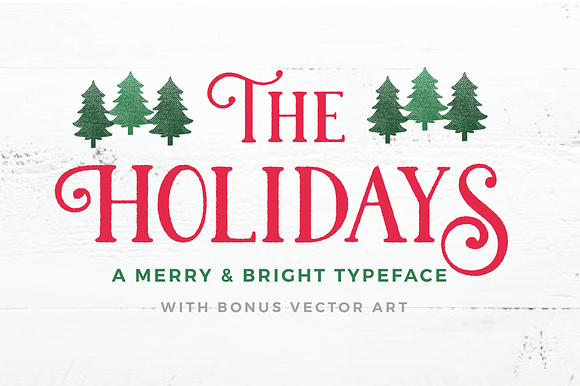 The Holidays - A Christmas Typeface preview 8