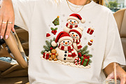 Crochet Snowman Family PNG, a Seasonal Illustration by Rose Art (Thumbnail 2 of 4)