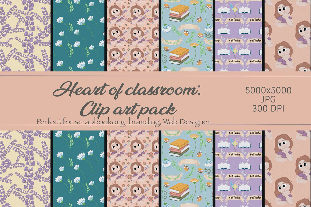 Heart of the Classroom: Clip Art Pac, a Decorative Illustration by Amarawolf's Art (Photo 13 of 14)