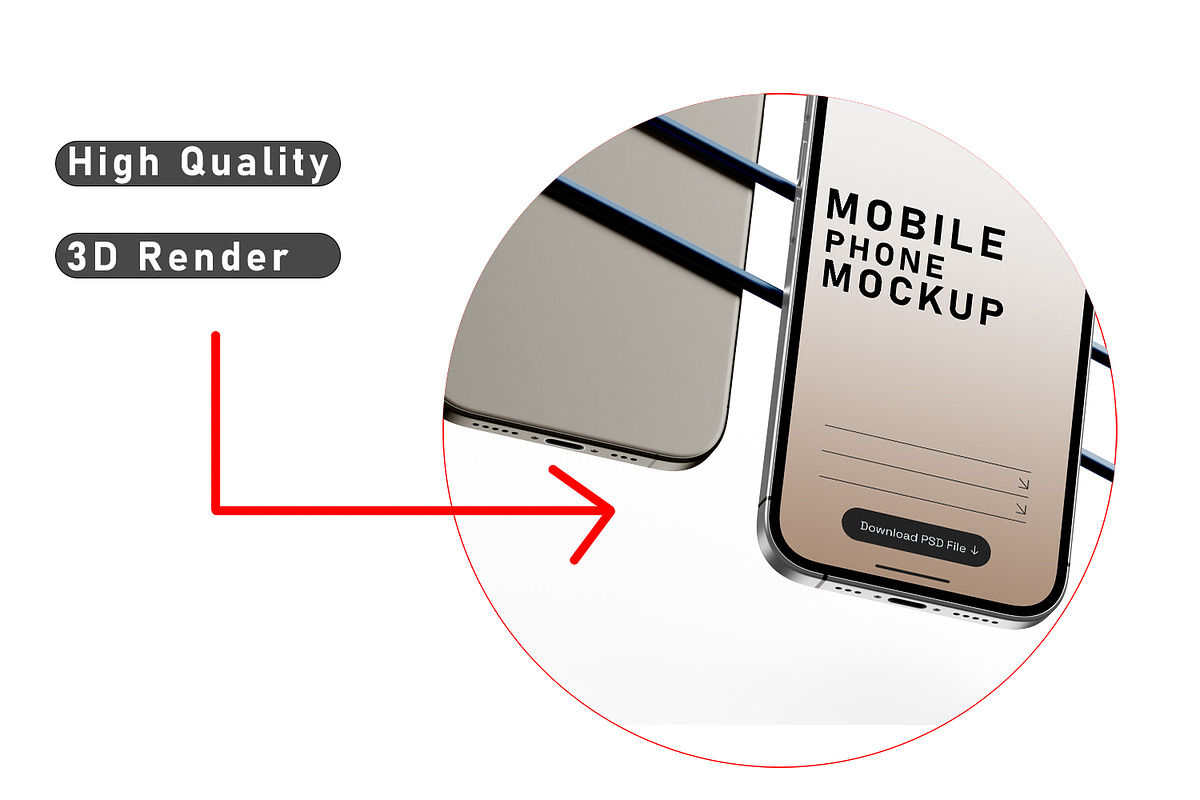 iPhone 16 Pro Mockup Set, an iPhone Mockup by pixelmock (Photo 5 of 14)