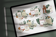 Scented candles vector illustrations, a Decorative Illustration by Fave Brush (Thumbnail 4 of 13)