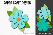 Paper Flower SVG Cut File Bundle, a Decorative Illustration by illuztrate (Thumbnail 13 of 16)