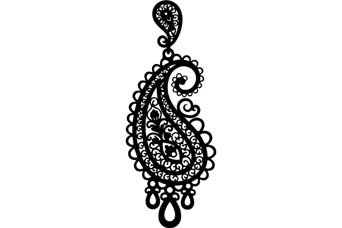 Ornamental Earring SVG Bundle, an Object Graphic by Designer_Momina (Photo 15 of 20)