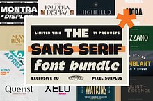 The Sans Serif Font Bundle - 90% Off