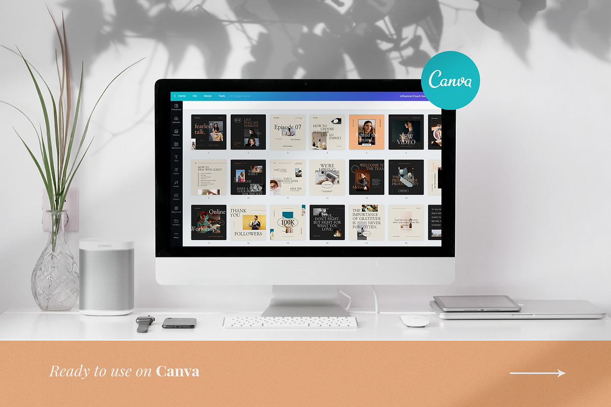 Coach / Influencer Social Media Kit, a Social Media Template by Visuel Colonie® (Photo 3 of 19)