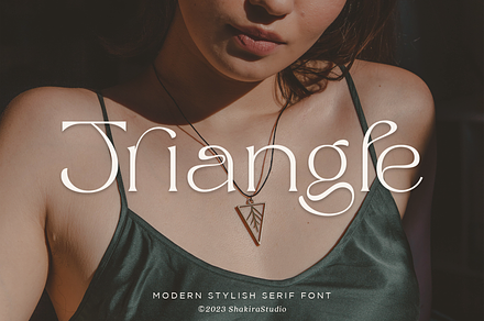 Triangle - Modern Stylis Serif, a Serif Font by Shakira Studio