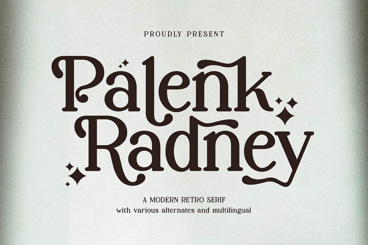 Palenk Radney | Modern Retro Serif, a Serif Font by Denustudios (Photo 1 of 13)
