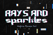 Machine Process - Glitch Font, a Sans Serif Font by 177Studio (Thumbnail 4 of 8)