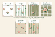Vintage Watercolor Floral Patterns, a Pattern Graphic by Oksana Dovhopol Art (Thumbnail 6 of 11)