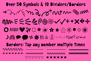 Zoomies Font Duo With Doodles, a Symbol Font by AlwaysBeColoring (Thumbnail 3 of 11)