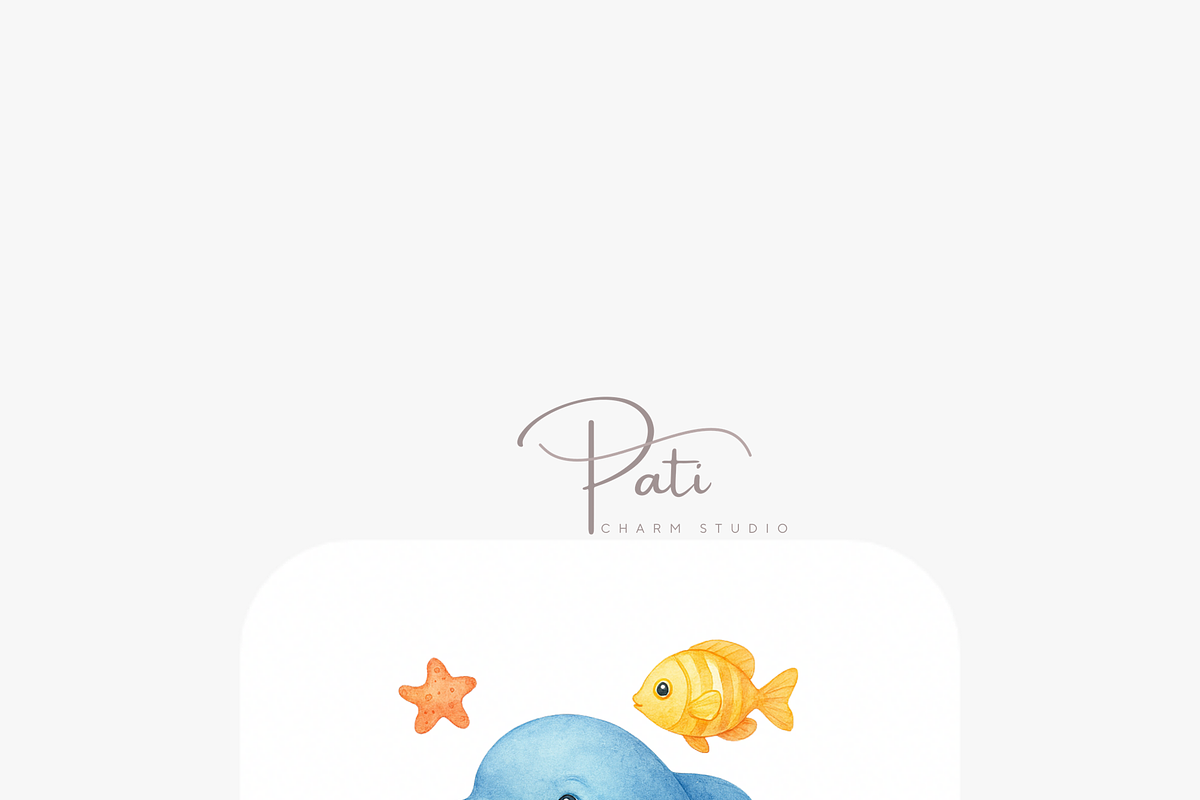 27 Dolphin Clipart, an Animal Illustration by Pati Charm Studio (Photo 6 of 8)