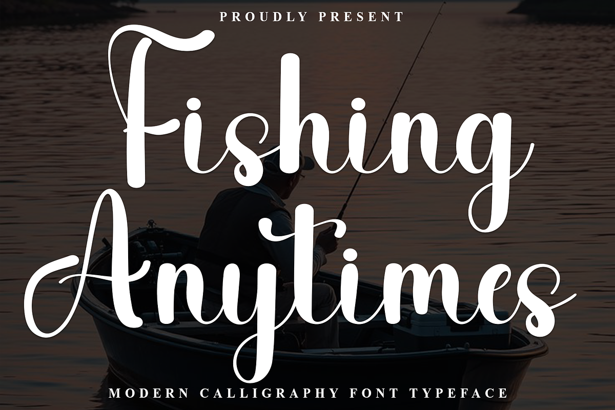 Fishing Anytimes, a Handwritten Font by InermediaSTUDIO (Photo 1 of 8)