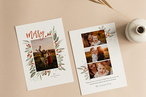 Christmas Card Template CD400