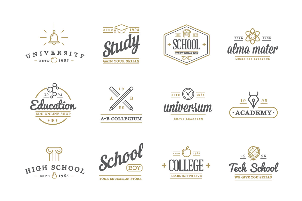 Awesome Education Icons and Logo Set, an Outline Icon by Ckybe's Corner (Photo 4 of 4)