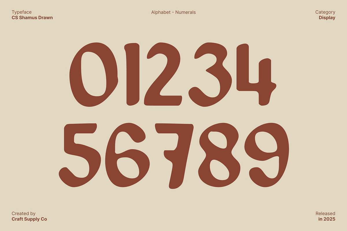 CS Shamus Drawn, a Sans Serif Font by Craft Supply Co. (Photo 6 of 8)