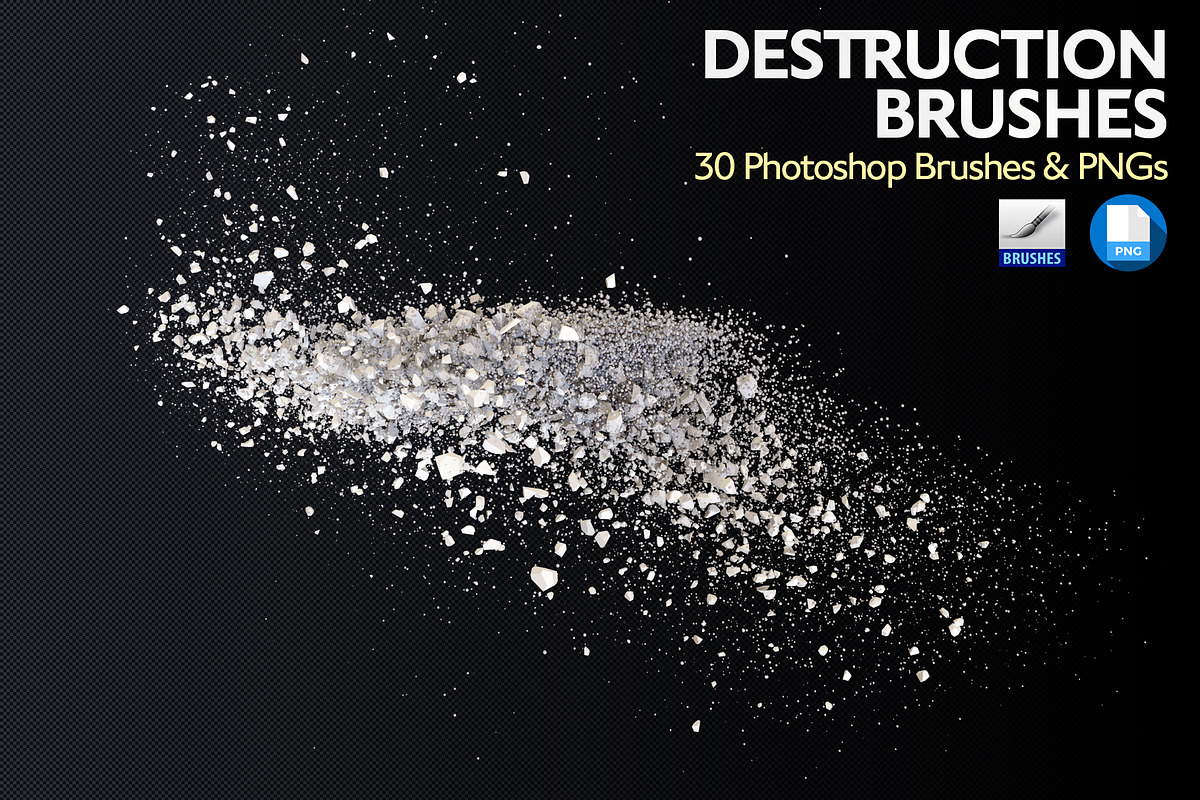 Destruction PS Brushes and PNGs, a Brush Add-On by Creative Graphics (Photo 3 of 5)