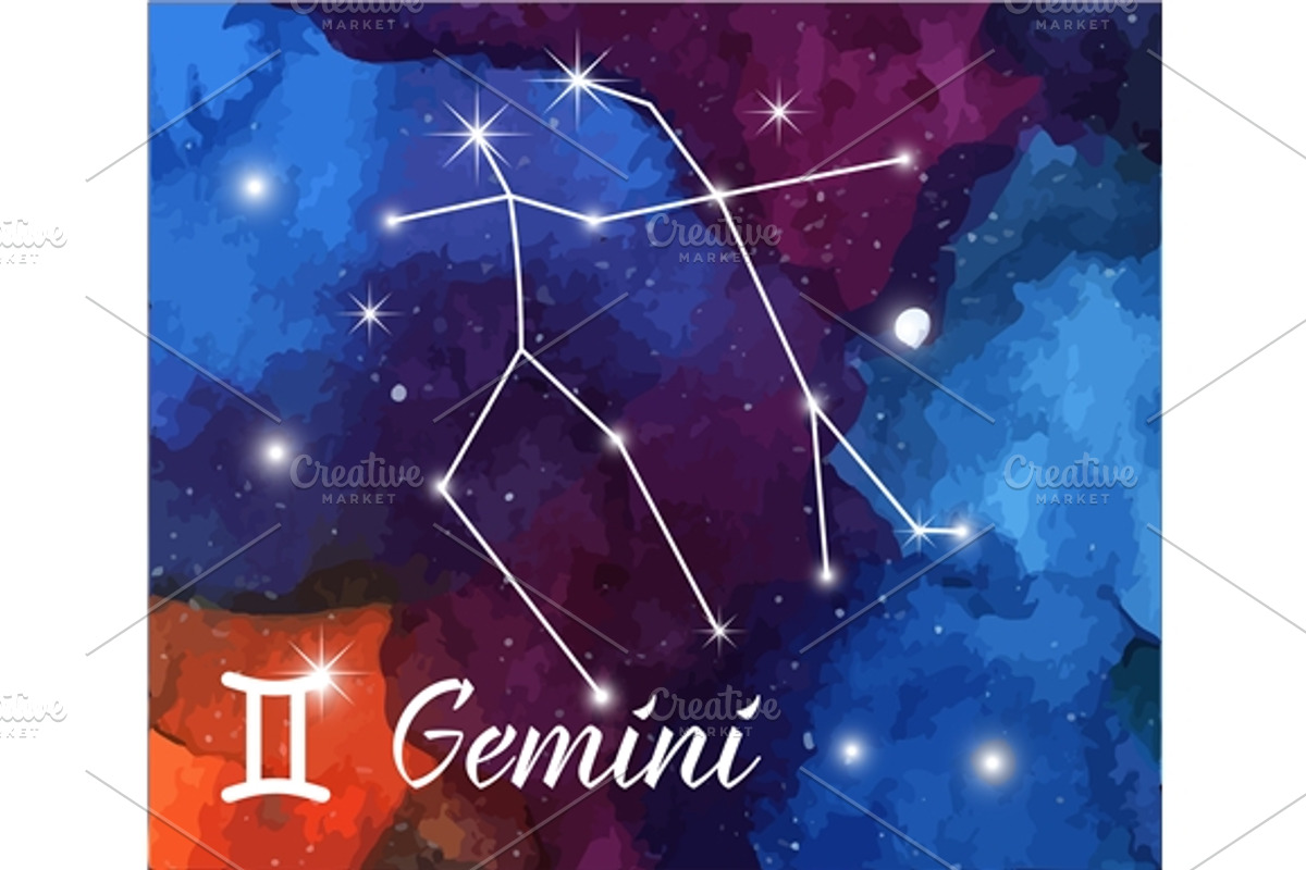 12 Zodiac signs on watercolor, a Texture Graphic by Sunshine Art Shop (Photo 4 of 13)