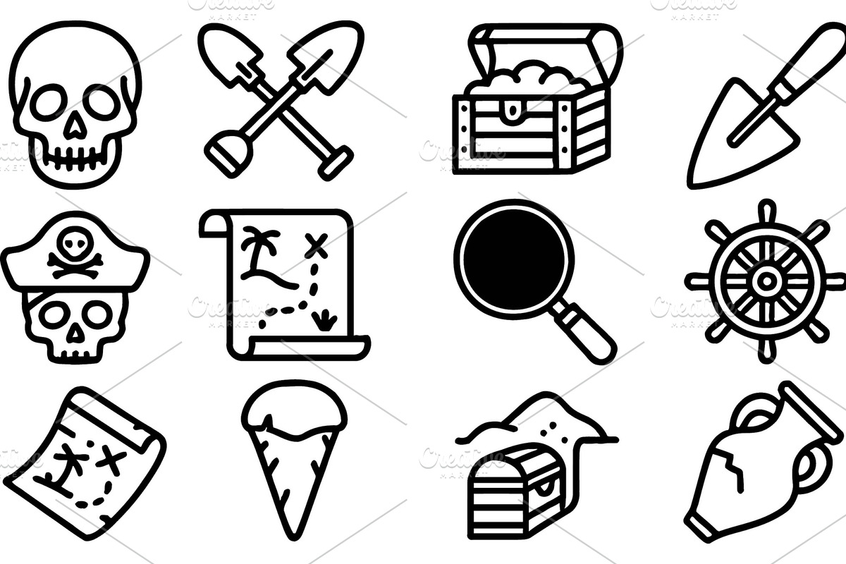 Vector illustration of treasure hunt, an Animal Illustration by ZinetroN