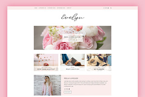 WordPress Blog Theme - Evelyn