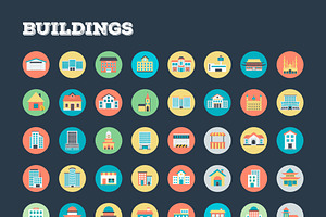 4059 Flat Rounded Vector Icons