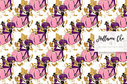 Halloween Fashion Witch Patterns, a Pattern Graphic by KaramfilaS (Thumbnail 9 of 22)