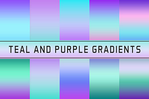 Teal And Purple Gradients