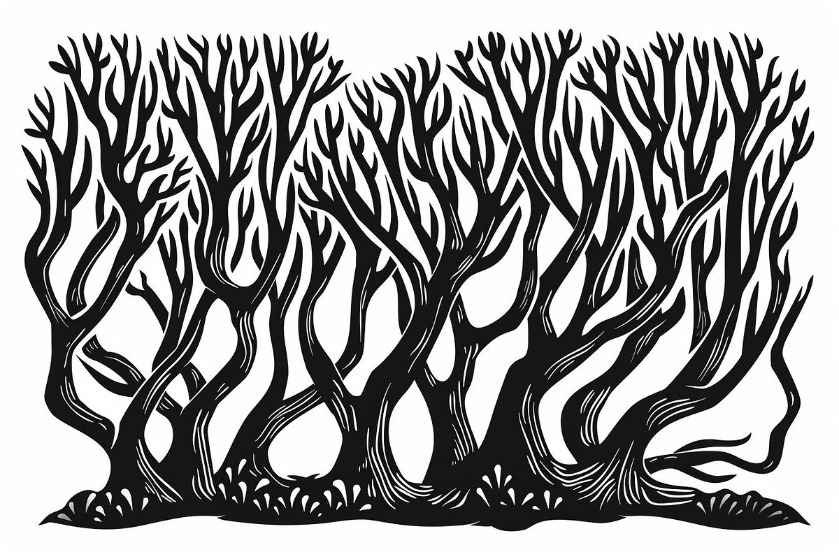 Tree Pattern Laser Cut Vector Set, an Illustration by BIPLOB EXPERT (Photo 3 of 9)