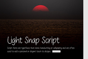 Light Snap 2 Sans Serif Font