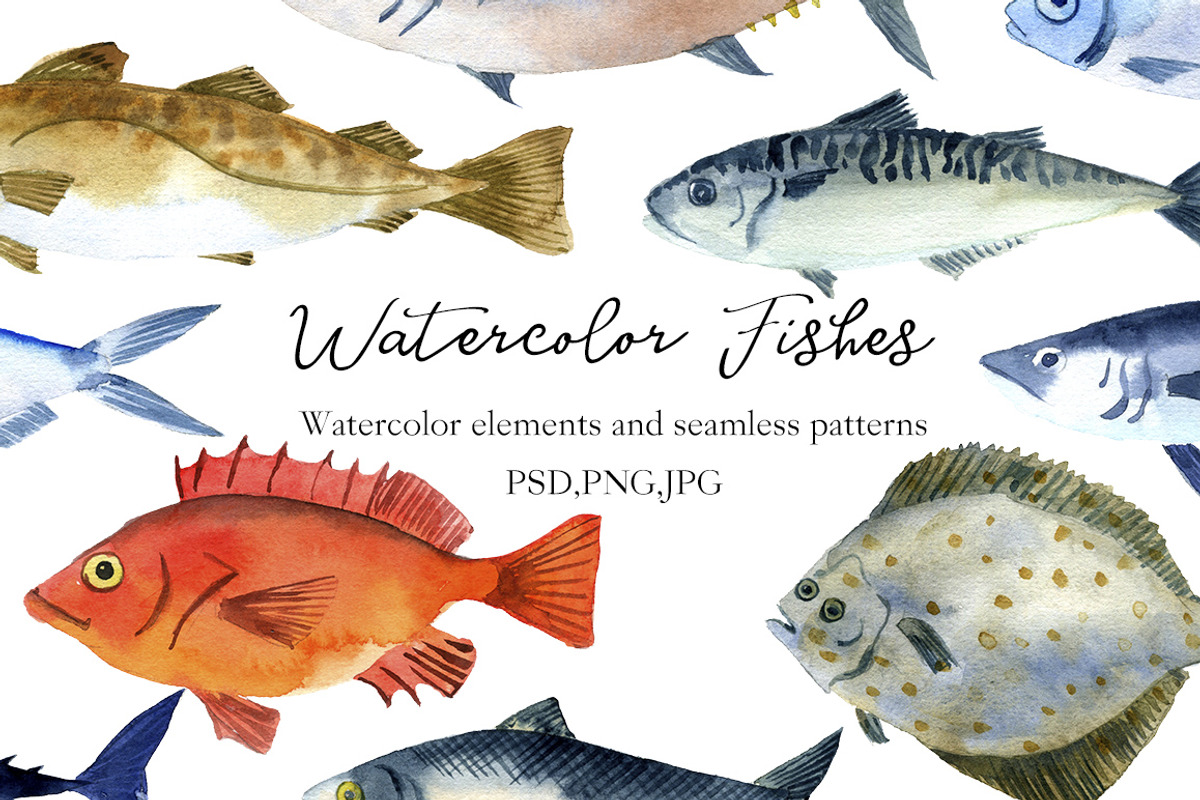 Watercolor Fishes, an Animal Illustration by cat_arch_angel (Photo 1 of 4)