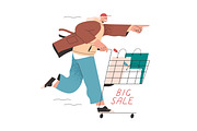 People shopping during sale set, a Person Illustration by Good Studio (Thumbnail 5 of 6)