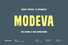 Modeva Rough Handmade Typeface