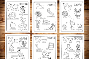 ABC Alphabet Coloring Pages For Kids