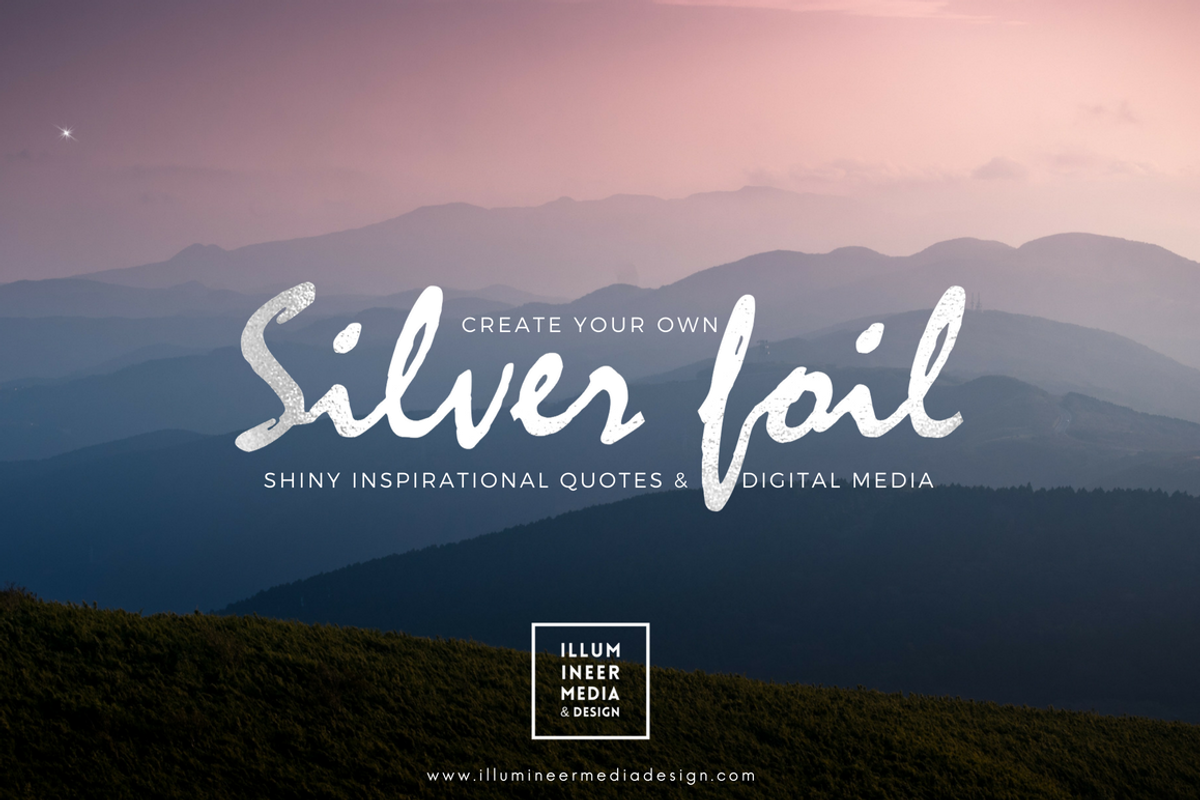 SILVER FOIL WORD OVERLAYS, a Graphic by Illumineer Media & Design (Photo 2 of 7)