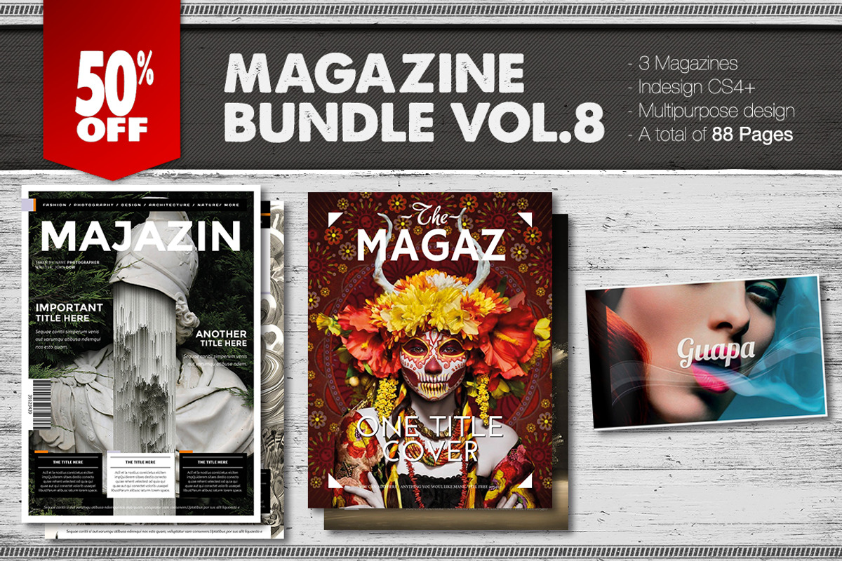 Magazine Bundle 8, a Magazine Template by Luuqas Design (Photo 1 of 5)