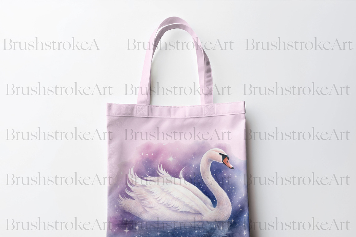 Watercolor Swan Clipart, White Swans, an Animal Illustration by BrushstrokeArtGB (Photo 9 of 9)