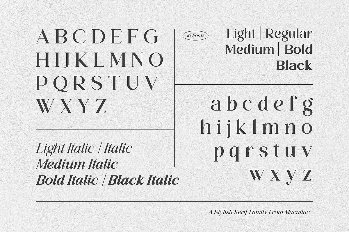 Lessa - Serif Font (10 Fonts), a Serif Font by Maculinc Type (Photo 18 of 18)