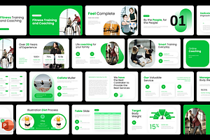 Health Training and Coaching Present, a Presentation Template by Hammad Arif