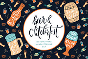 Beer Handdrawn Set — Oktoberfest!, a Food Illustration by Spencerian Sisters (Thumbnail 1 of 5)