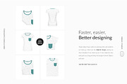 6x Women T-shirt Ghost Mock-ups Set, a Books & Magazine Mockup by Apparel_Mockups (Thumbnail 7 of 23)