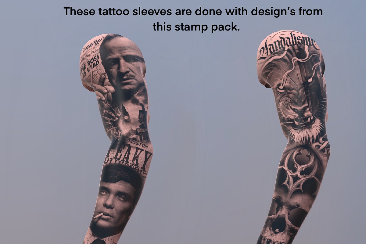 XXL Procreate Tattoo flash bundle, a Brush Add-On by ProcreateInk (Photo 4 of 7)