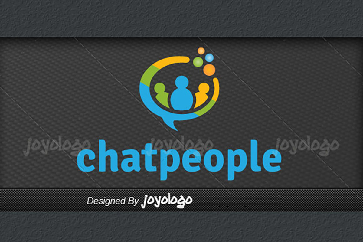 Talking Bubbles Chat People Logo, a Branding & Logo Template by joyologo (Photo 3 of 3)