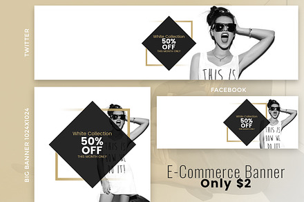 E-Commerce Social Banner only $2, a Templates & Theme by Smashing_Studio