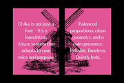 Civika, a Sans Serif Font by BiancaXavier (Thumbnail 5 of 9)