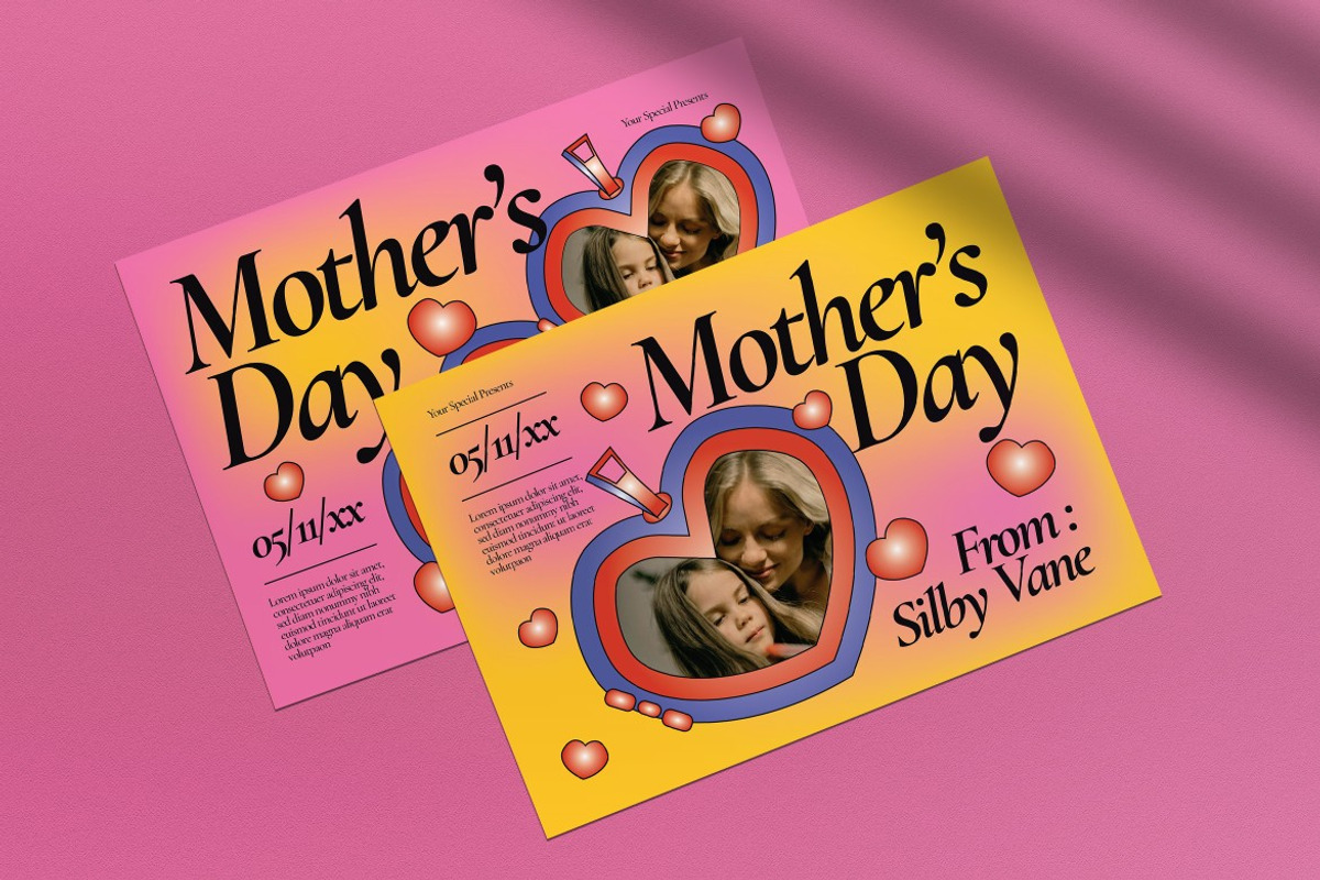 Mother's Greeting Card Photobooth, a Card Template by graphicook (Photo 2 of 4)