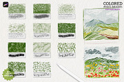 Colored Pencil Brushes for Procreate, a Brush Add-On by Julia Dreams (Thumbnail 4 of 9)